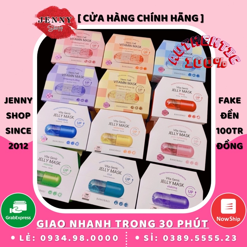 Mặt Nạ Giấy Bổ Sung Vitamin thần thánh Victa Genic BANOBAGI 30ml