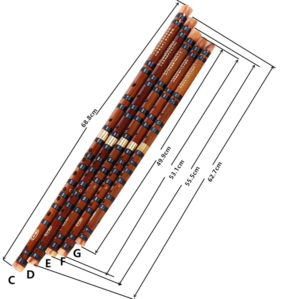 BARRY Bamboo Flute Traditional Woodwind Instruments Dizi C D E F G Key Professional Chinese for Beginner Handmade Musical Instruments