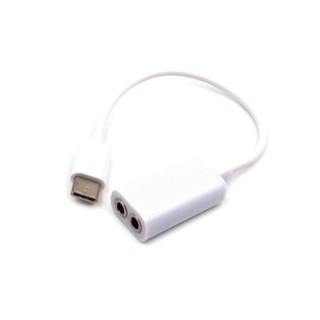 Cable USB Type-C ra 2 jack 3.5mm dùng cho Tai nghe và Micro
