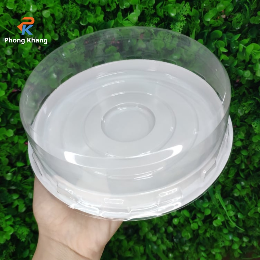 Set 10 hộp nhựa Phong Khang 16cm đựng bánh rau câu thỏi vàng