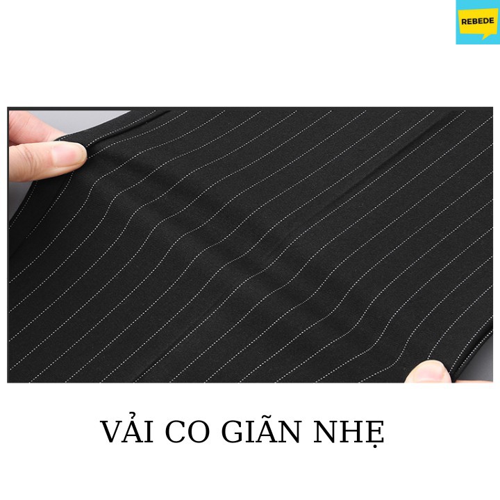 [Giảm giá thần tốc] Quần tây nam kẻ sọc Hàn Quốc trẻ trung năng động phối siêu đẹp với sơ mi và giày da, giày lười