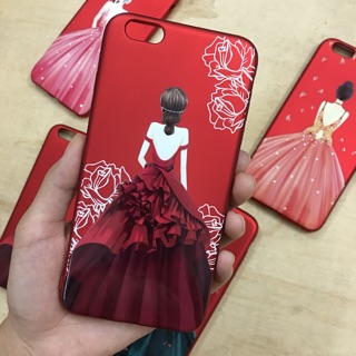 Ốp cô gái váy đỏ
