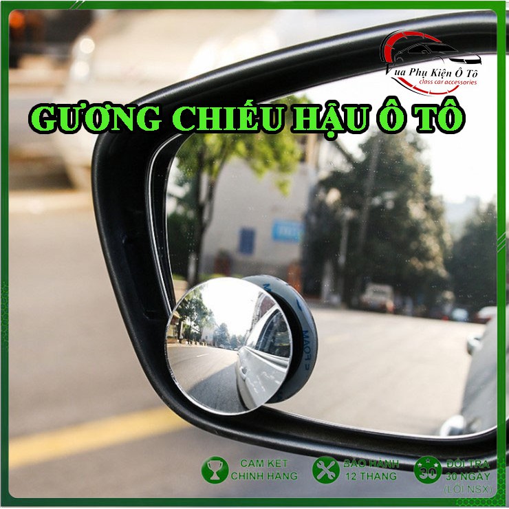 Gương cầu lồi - xóa điểm mù cho xe hơi - kính hậu xoay 360 độ