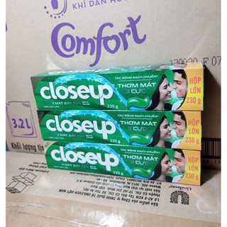 lô 3 cây kem đánh răng close up hương bạc hà thơm mát bất tận 230g