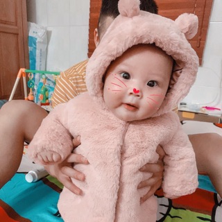 Áo lông thỏ GEORGE cho bé yêu