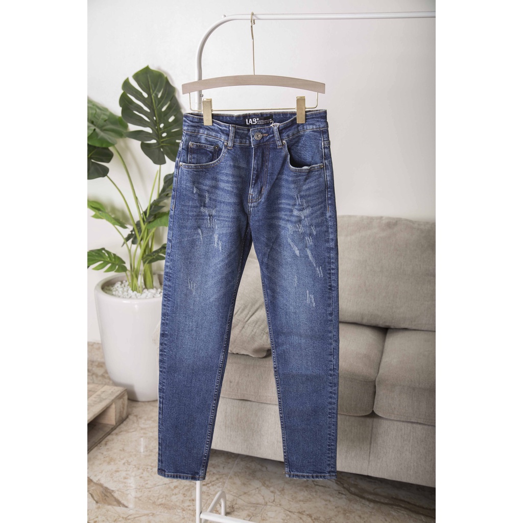 Quần jean nam xanh vintage - Lab220403