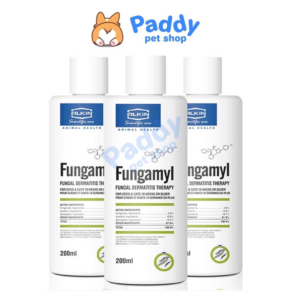 Sữa Tắm Fungamyl & Dermatic Ngừa Nấm Da, Vảy Gàu Cho Chó Mèo