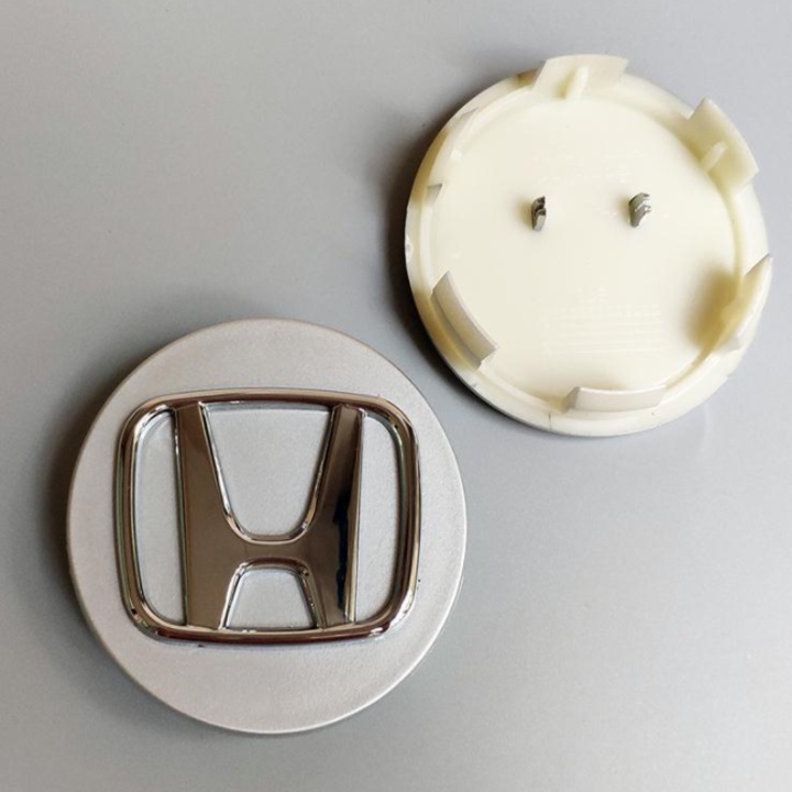 Logo chụp mâm bánh xe ô tô Honda đường kính 69mm, chất liệu nhựa ABS cao cấp