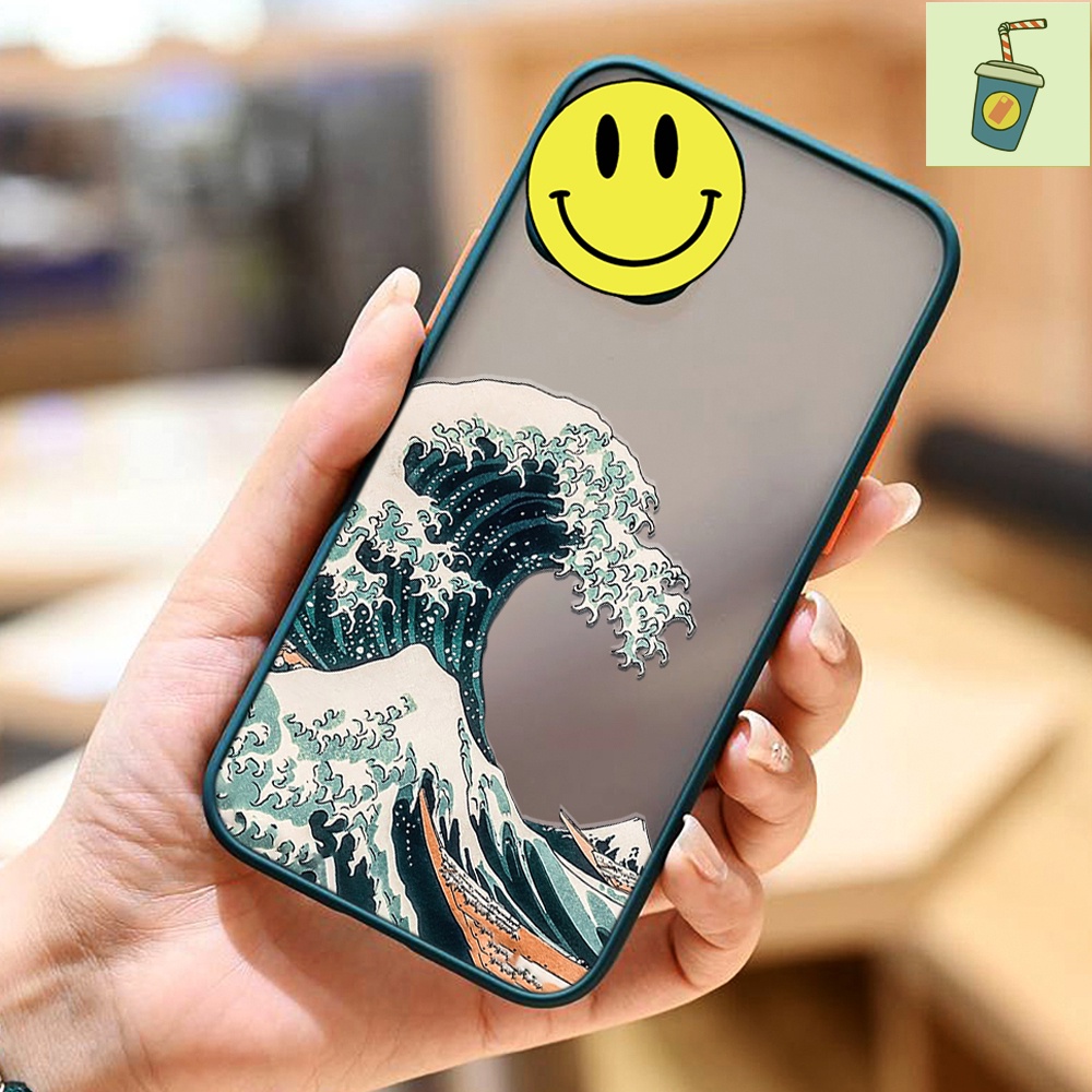 Ốp Thời Trang Đại Làn Sóng Xanh lưng điện thoại i phone 6plus 6splus 7 plus 8plus X Xr XsM 11 12 13 Promax - RS Store