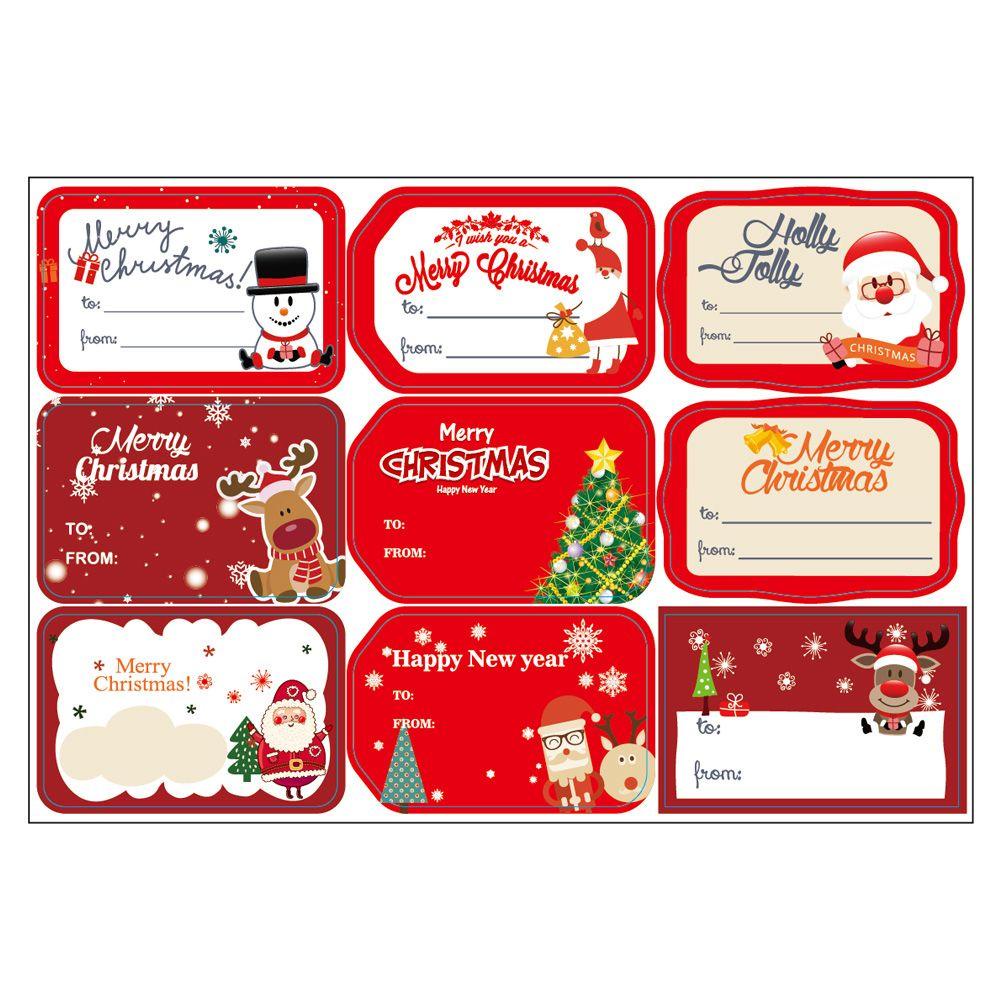 CONOPERY Set 108 / 162 Nhãn Dán Trang Trí Quà Giáng Sinh Năm Mới 2022