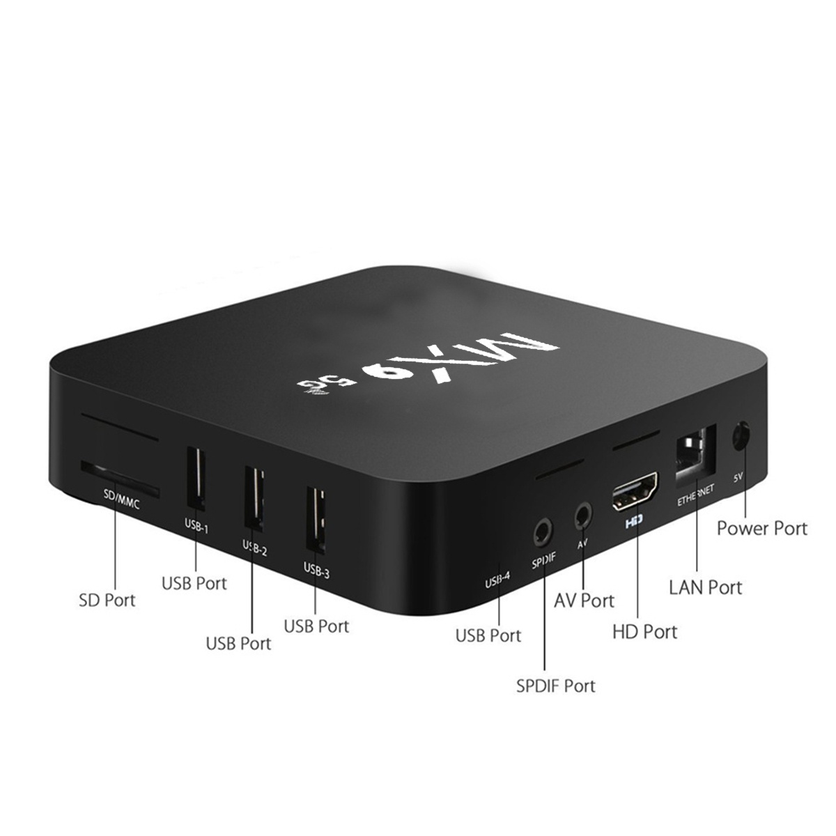 💖(64Gb) Caixa De Tv Tvbox 5g Mx9 Mx9 Android Tvbox Smart Tv Box Android 7.1 / 10.1 Jogador 3d Mxqpro Mxqpro