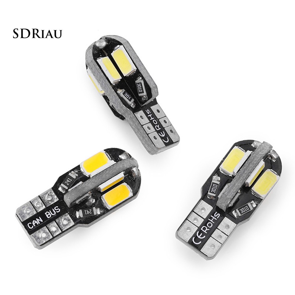 2 đèn soi biển số T10 5630 8SMD bóng LED chất lượng cao dành cho xe ô tô