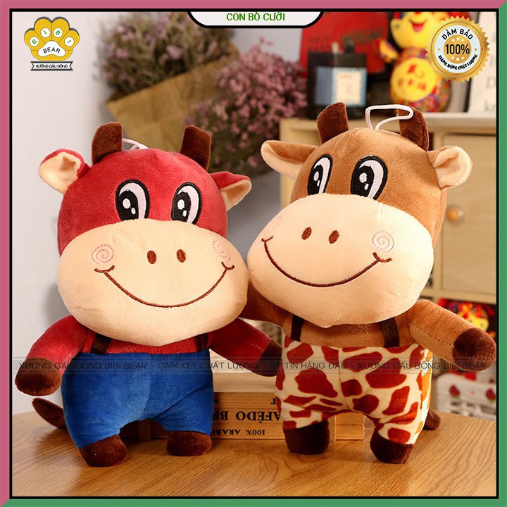 Gối ôm gấu bông con bò cười siêu ngộ nghĩnh đáng yêu, Gấu bông con bò cười, Gối ôm con bò cười
