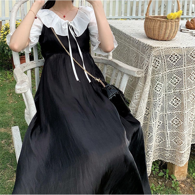 Phụ Nữ Mùa Thu Thời Trang Mới Sang Trọng Váy Midi Phiên Bản Hàn Quốc Váy Ngọt Ngào Cổ Điển