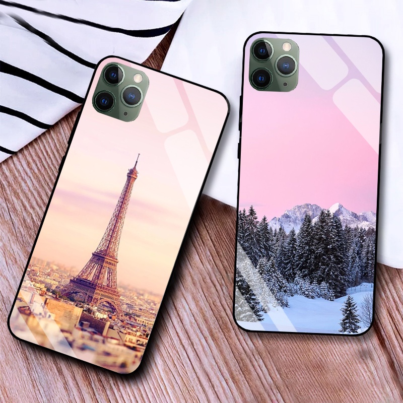 Ốp Lưng IPHONE 11, 11 PRO, 11 PRO MAX Plus Mặt kính cường lực Cao Cấp, Sang Trọng thiết kế Độc Quyền