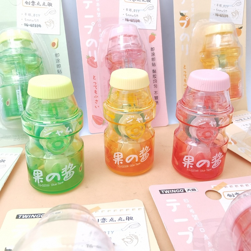 Băng Keo Hai Mặt 5M*5MM Họa Tiết Chấm Bi Dễ Thương Sáng Tạo Cho Trường Học/Văn Phòng