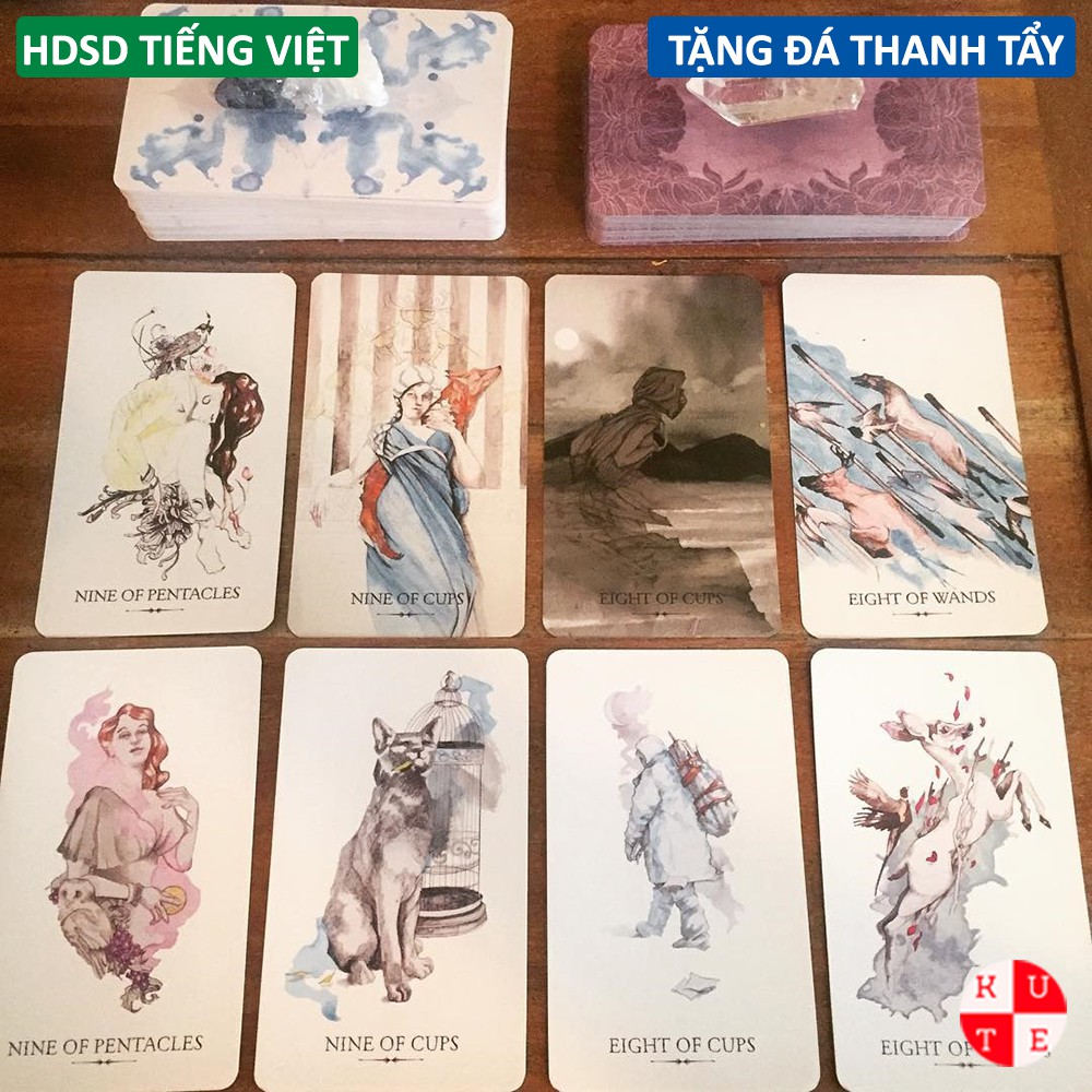Bài Tarot The LineStrider 78 Lá Bài Tặng LinkHướng Dẫn Tiếng Việt Và Đá Thanh Tẩy C107