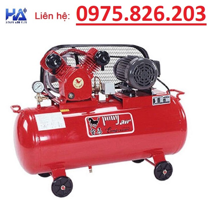 - Máy Nén Khí Dây Đai 2 Cấp Pony DK55W2-­200NK 5.5HP/380V - Hàng Sẵn
