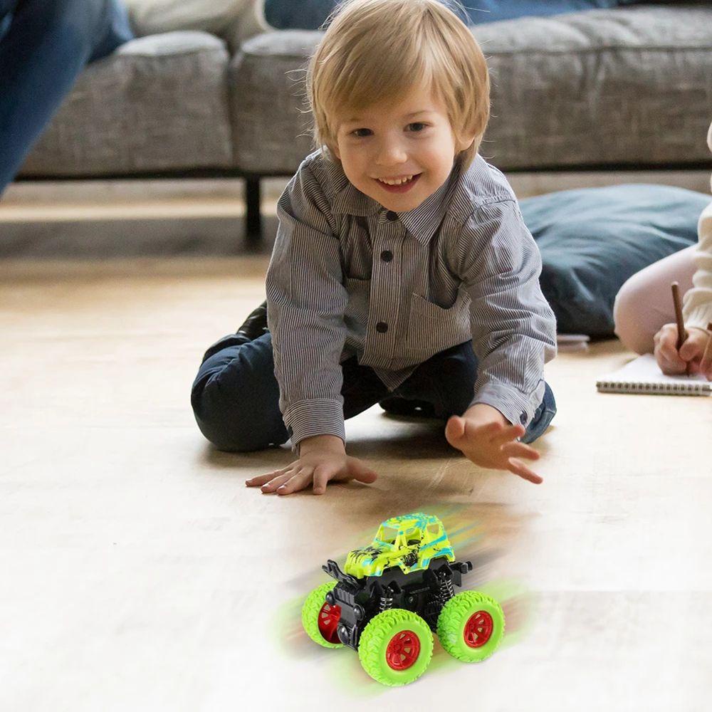Bernardo Mô Hình Xe Hơi Đồ Chơi Dạng Lật 360 Độ Ma Sát Chống Vỡ Dành Cho Bé