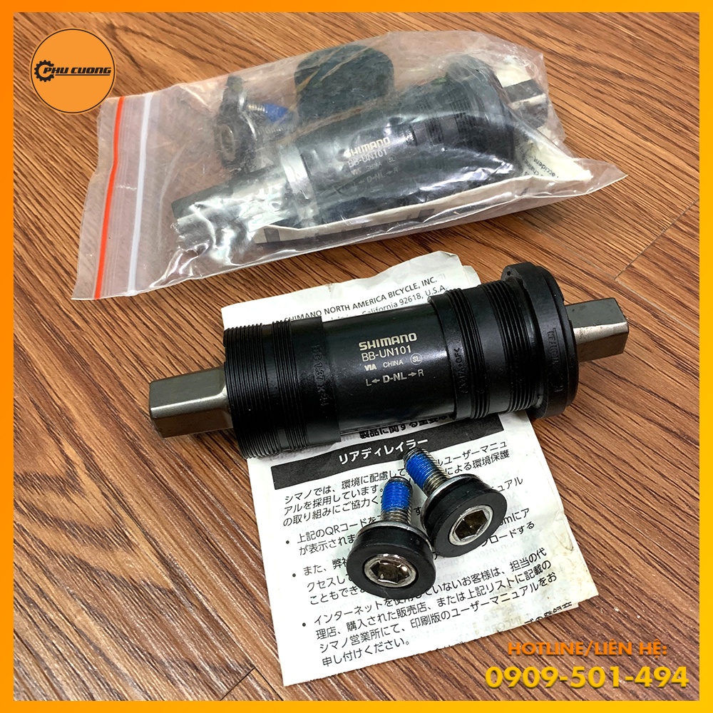 Trục Giữa Cốt Vuông Bạc Đạn SHIMANO BB-UN101 - Thiết Kế Hiện Đại, Hỗ Trợ Di Chuyển Đạt Hiệu Suất Tối Đa