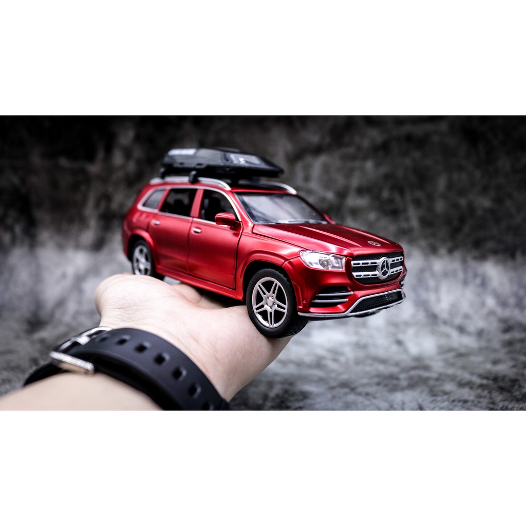 MÔ HÌNH XE MERCEDES GLS-580 RED CÓ MUI 1:32 ALLOY 7439