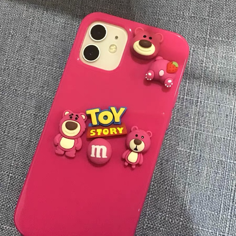 Ốp điện thoại hình gấu hoạt hình cho Iphone 12 Pro Max 12pro 12 Mini Se2020 11pro Max 11pro 11 Ix Xr Xs Max 7 8 Plus | BigBuy360 - bigbuy360.vn