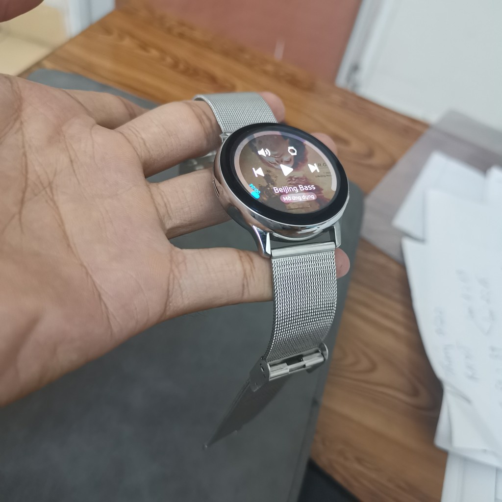 Dây Galaxy Watch 3 Milanese Thép Lưới Khóa Bấm - Chốt Thông Minh