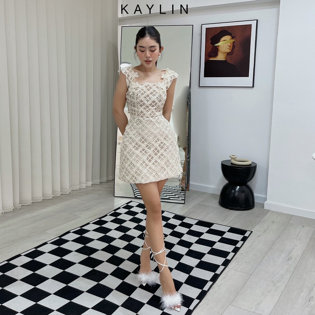 Đầm kiểu hoa nổi thời trang KAYLIN - N1793