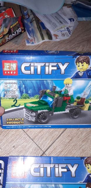 Lắp ráp 1 hộp LegoCiTiFy 5532 xe tàu có nhiều chi tiết