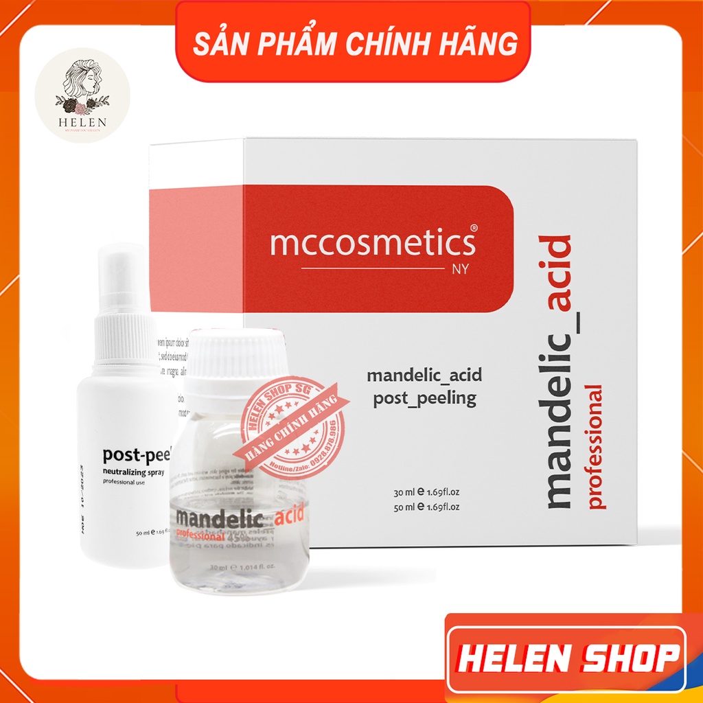 Peel MANDELIC MCCM & MCCOSMETIC-Tạm biệt nám, tàn nhang cho làn da nhạy cảm