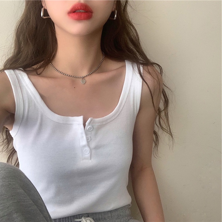 Áo hai dây ôm dáng thời trang mùa hè cho nữ