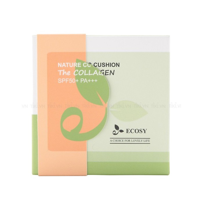 Phấn Nước Ecosy Nature CC Cushion The Collagen SPF50+PA+++