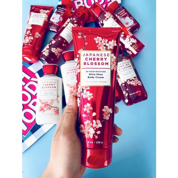 Japanese Cherry Blossom Sữa tắm/ Xịt body/ Cream dưỡng ẩm/ Lotion- Bath body works