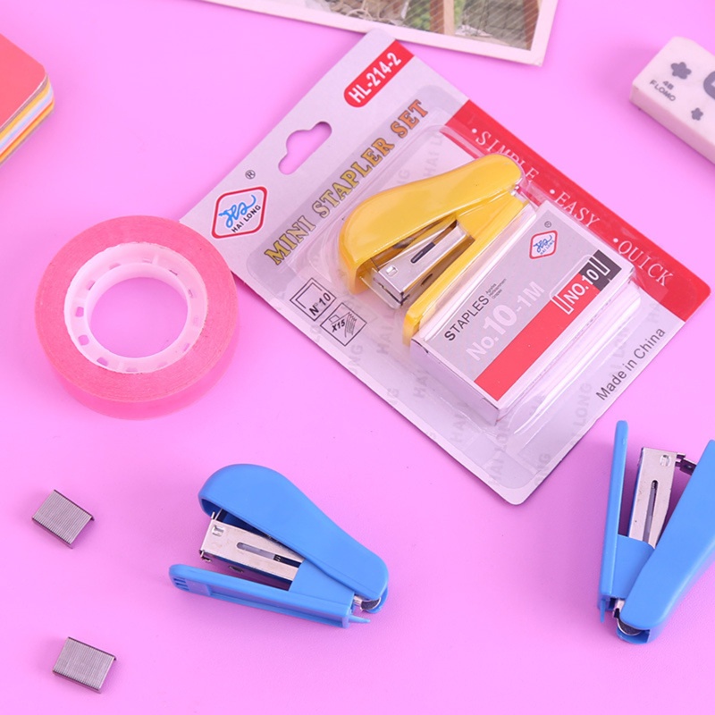 Bộ Dụng Cụ Dập Ghim Mini Tiện Dụng Cho Văn Phòng