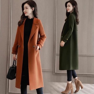 Áo dạ nữ hàn quốc dáng dài