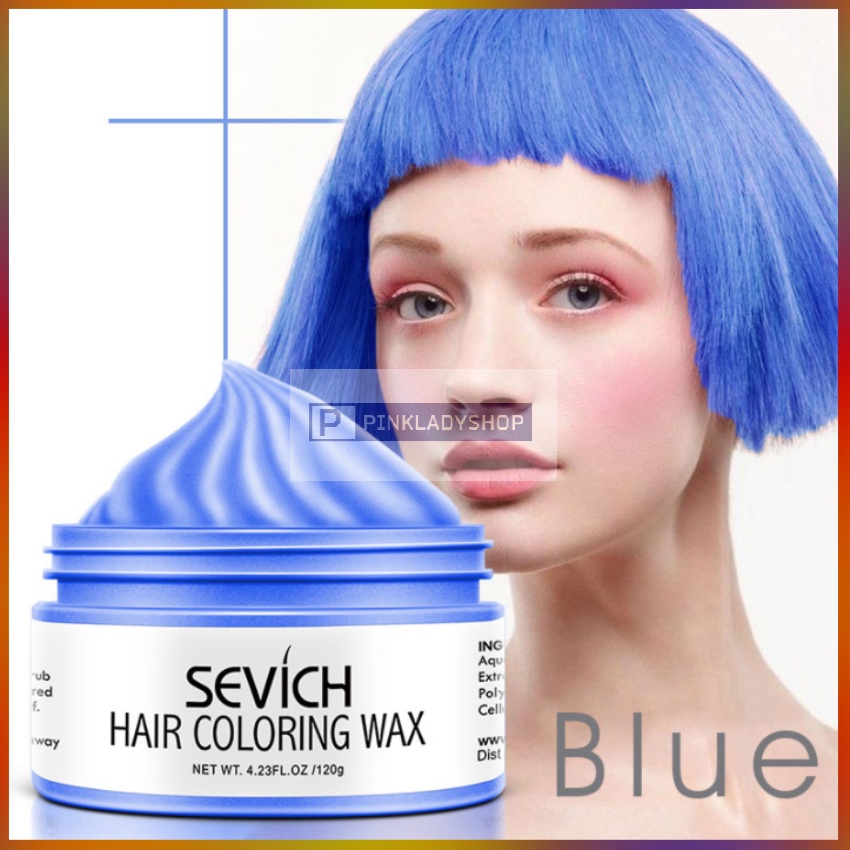 Sáp Vuốt Tóc Đổi Màu Xanh Da Trời Tạm Thời SeVich 120Gr/Hộp