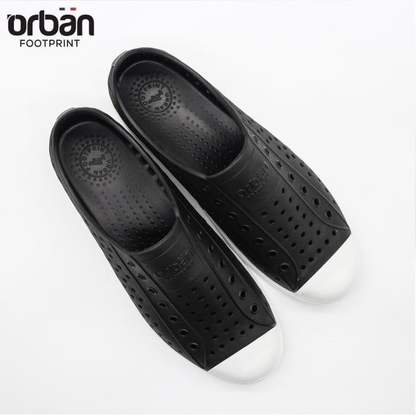 [Urban] Giày nhựa lỗ nam nữ đi mưa đi biển Urban - Chất liệu Eva siêu nhẹ, chống nước, giá tốt - Màu Đen đế trắng | BigBuy360 - bigbuy360.vn