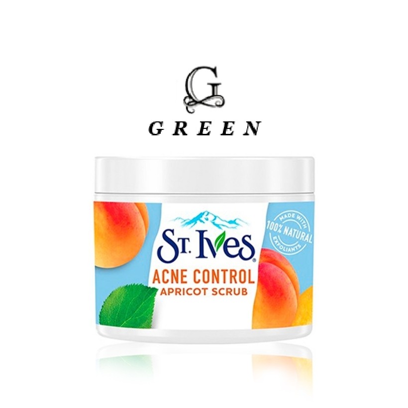 Kem tẩy da chết St.Ives acne control dịu nhẹ hương mơ 283G G22 Green Store