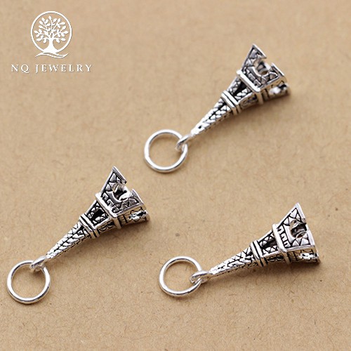Charm bạc hình tháp Eiffel treo - NQ Jewelry