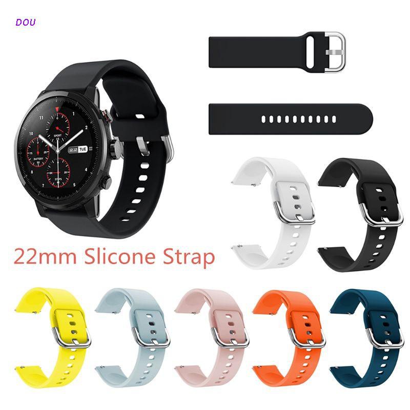 Dây Đeo Thay Thế Bằng Silicon Mềm Cho Đồng Hồ Thông Minh Xiaomi Huami Amazfit Stratos 2 / 2s 22mm