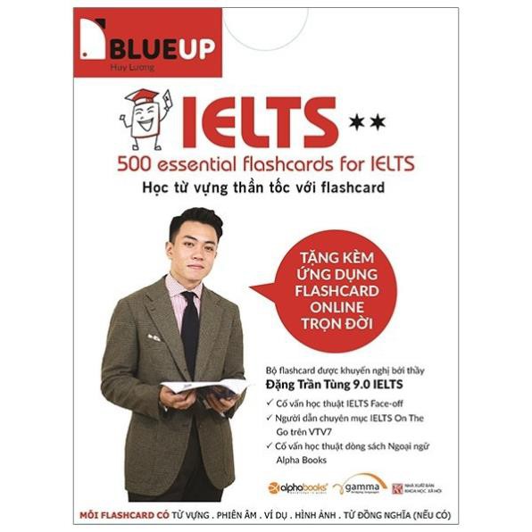 Flashcards - Combo Blue Up - 600 Essential Flashcards For Ielts (Vol.1 + Vol.2) [AlphaBooks]