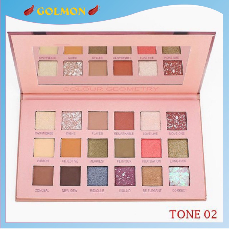 Bảng phấn mắt nhũ 18 ô Lameila lấp lánh phấn mắt trang điểm siêu xinh golmon | BigBuy360 - bigbuy360.vn