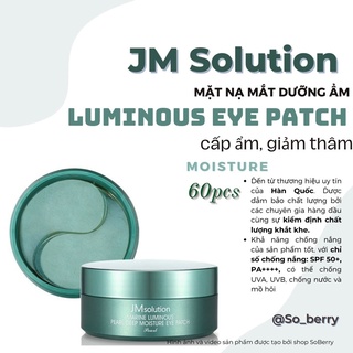 Mặt Nạ Mắt Dưỡng Ẩm JM Solution 90g MN05
