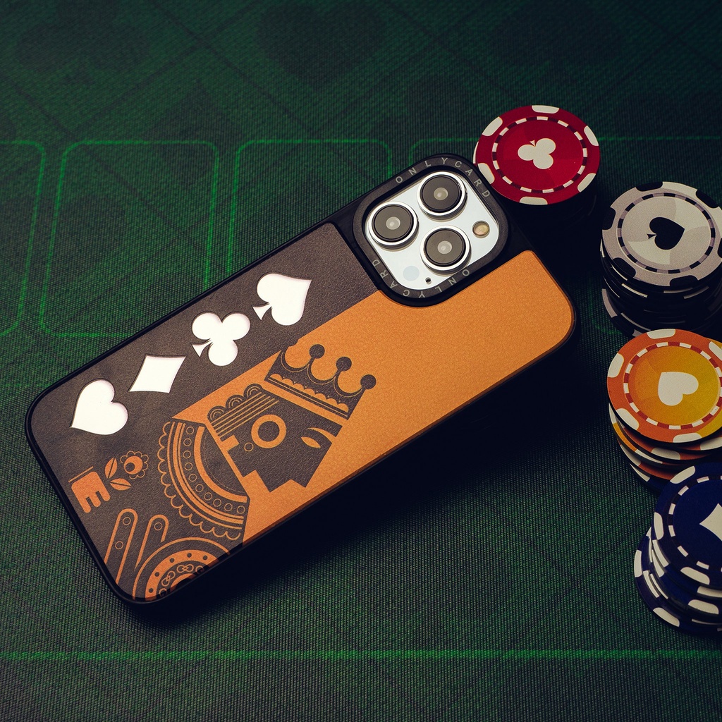 Onlycard - Ốp lưng thông minh ONLYCASE_POKER QUEEN_23/Các dòng IPhone 7/7plus/8/8plus/x/xr/xs/11/12/13/pro/promax