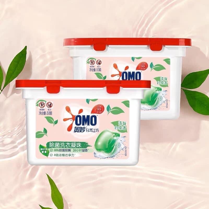SẴN VIÊN GIẶT OMO SIÊU THƠM BẠCH TRÀ SẴN