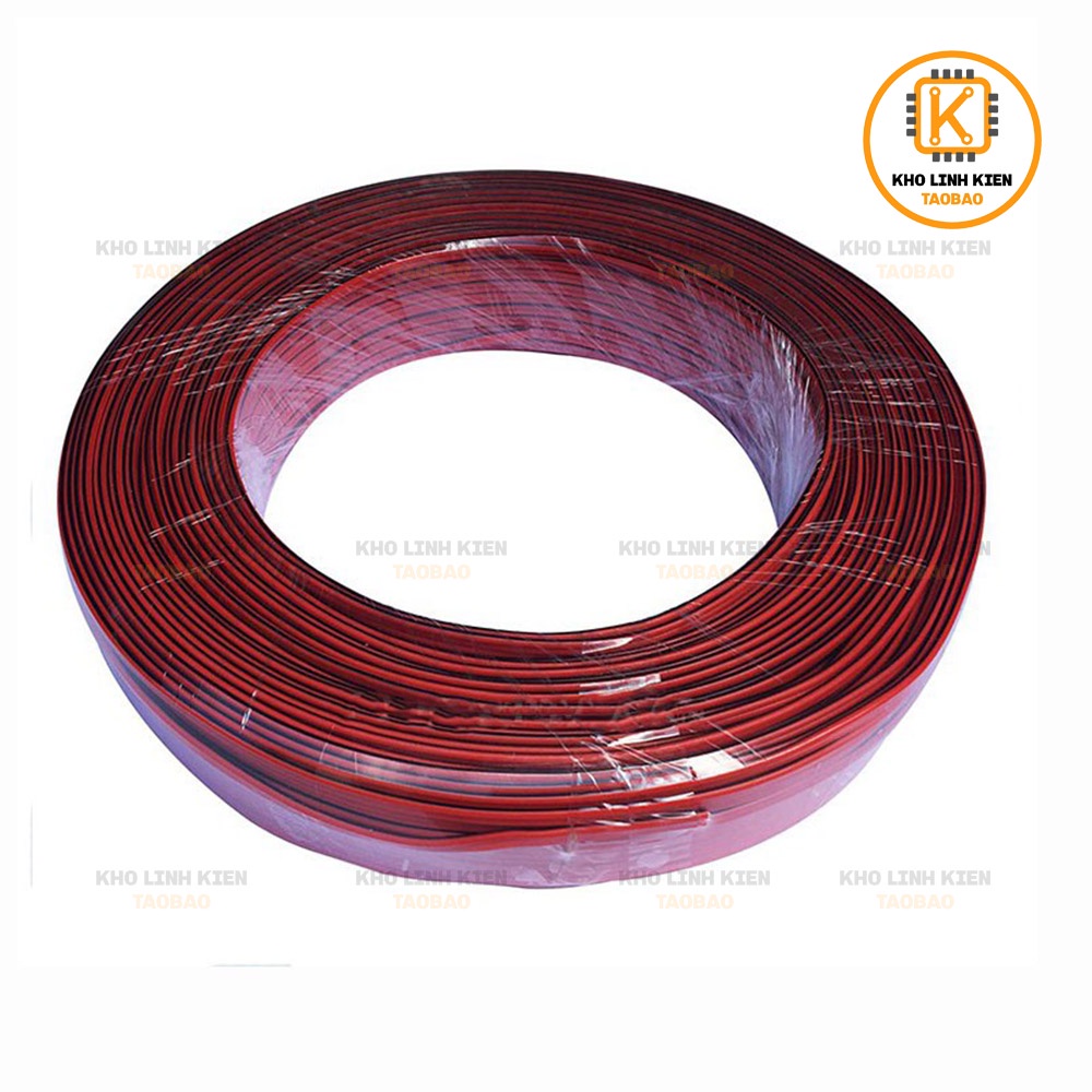 Dây Điện Đôi 2x0.5MM Đỏ đen - Đỏ Trắng cuộn 5M