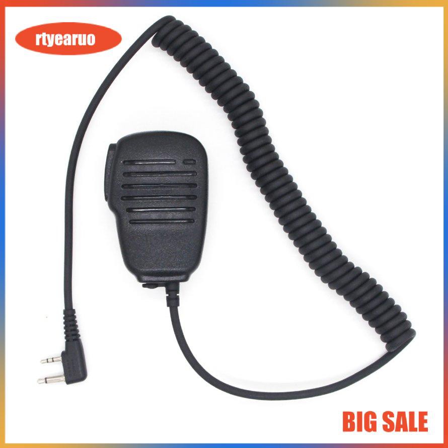 Walkie-talkie Curved Plug Waterproof Hand Microphone Remote Microphone