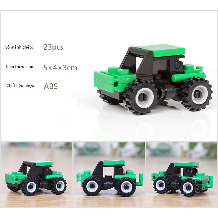 Đồ chơi Lego mini nhiều mẫu - Lego cho bé lắp ráp đồ chơi mô hình ô tô, máy bay, phi thuyền chuẩn chất