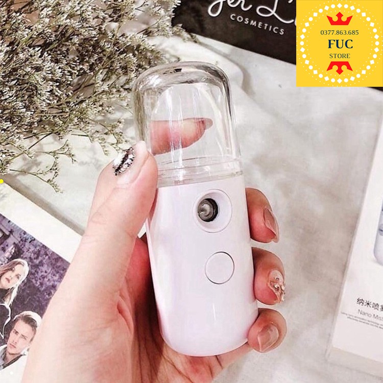 Máy Phun Sương Cầm Tay Tạo Ẩm Nano , Máy Xông Mặt Mini Spa Giá Rẻ, Xông Tinh Dầu Xịt Khoáng Cấp Ẩm Chăm Sóc Da