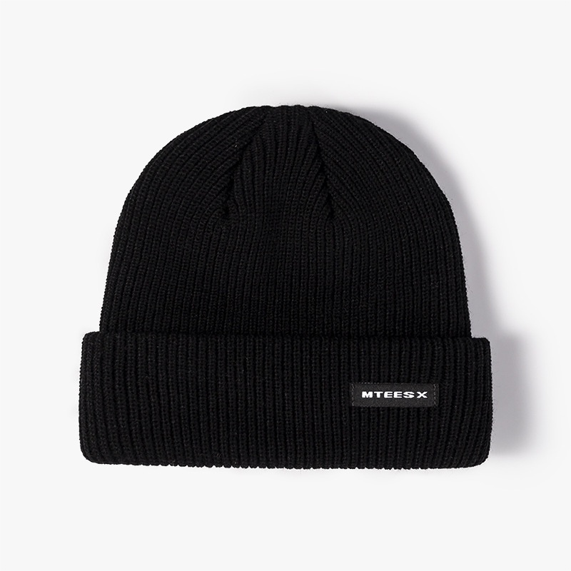 Mũ LINJW bằng vải dệt kim màu trơn phong cách Hàn Quốc cá tính cho nam và nữ